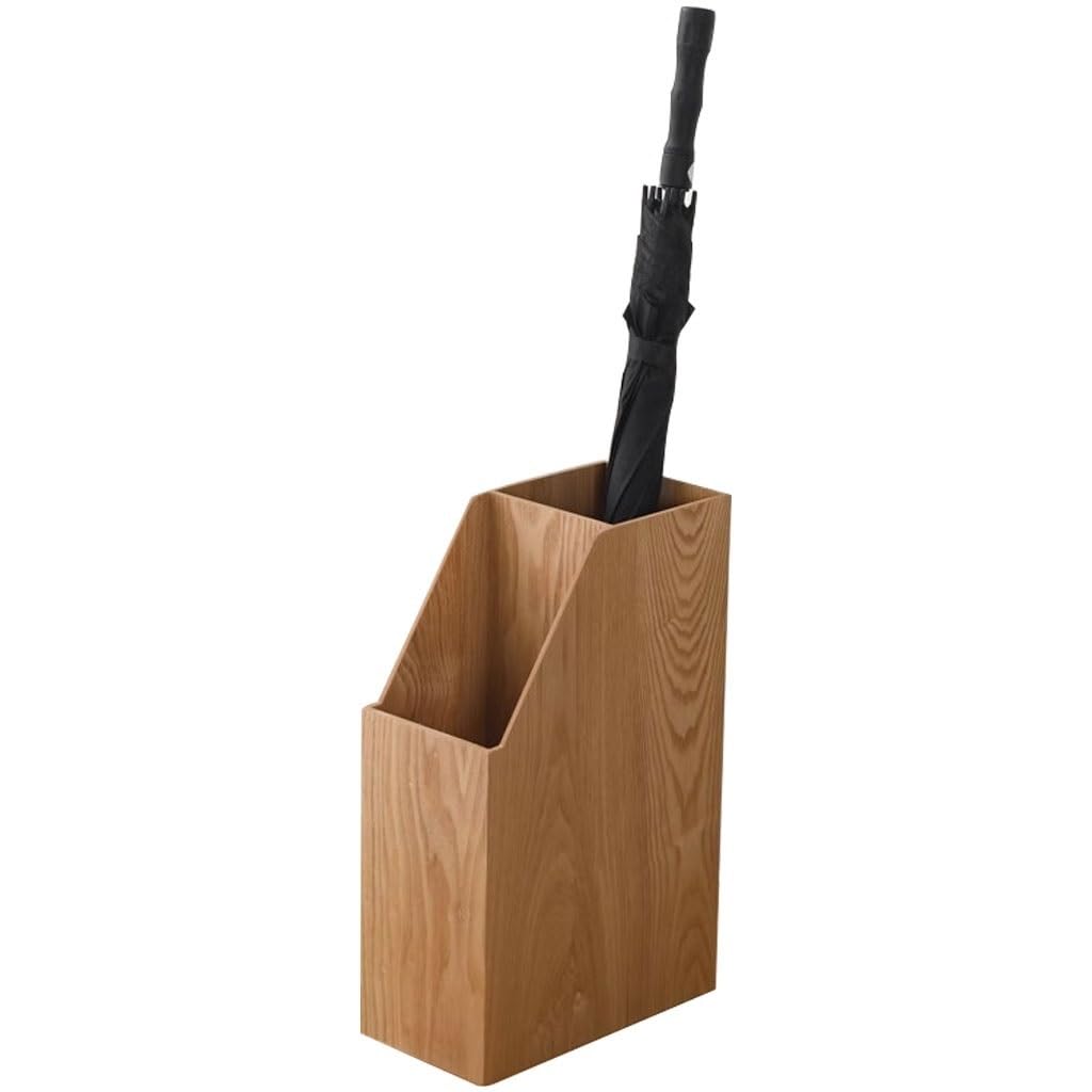 SBJKLYRN umbrella stand, With Wood Texture, Commercial Umbrella Organizer Bin, No Installation Required(A)