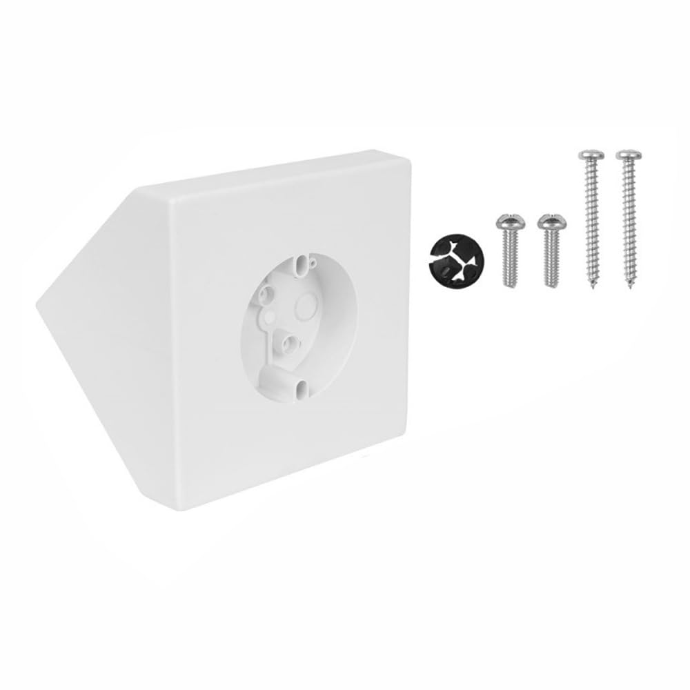 Ceiling Fan Mounting Box, FB900-1 Fan Support Bracket Plastic Fixtures Mounting Kit for Cathedral Ceiling Angles of 80°or Up (White)