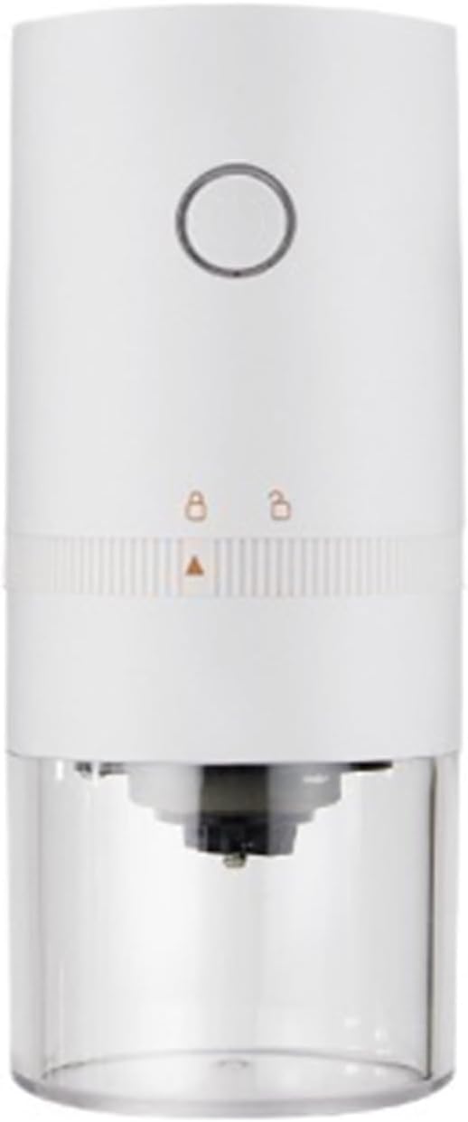 Portable Coffee Machine, Electric Coffee Grinder 1500mAh Portable Coffee Grinder External Adjustable Bean Grinding Machine 35 Levels USB Recharable,for Outdoor Travel Picnic(Black)