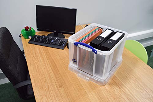 Really Useful Box 35CCB Pudełko na Dokumenty, Przezroczysty, 35 L