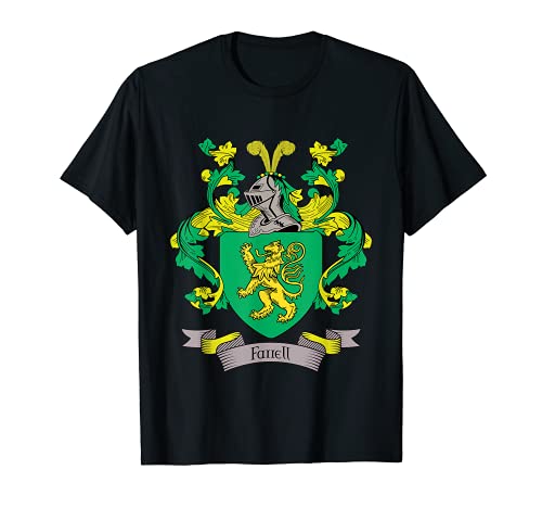 Farrell Coat of Arms | Farrell Surname Family Crest T-Shirt