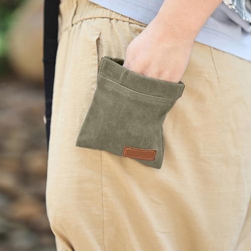 WeddHuis Freihändige Futterbeutel Hundetraining mit Karabiner, Freihändige Hundeleckerlitasche mit Automatischem Verschluss, Welpen Leckerlitasche für Hundetraining (Grün)