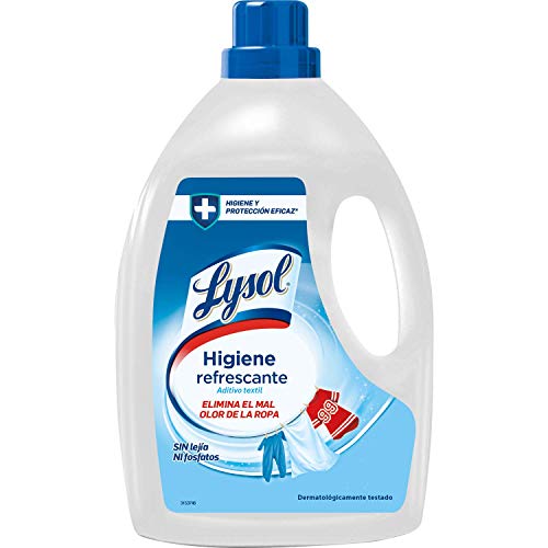 Lysol - Desinfectante textil para la ropa, elimina virus, hongos, bacterias y malos olores, sin lejía – 1.2L
