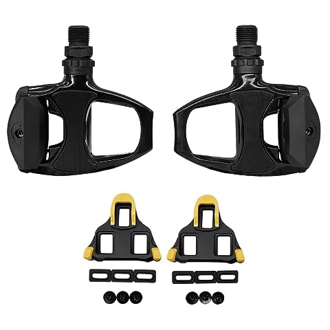 SPD-SL PD-R540 Road Bike Pedals Professional Bicycle Self-Locking Pedal with Cleat Cycling Locking Pedal (Black) Cover