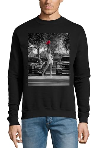 Pull en coton noir Street Race Girl idéal pour vos sorties urbaines de nuit