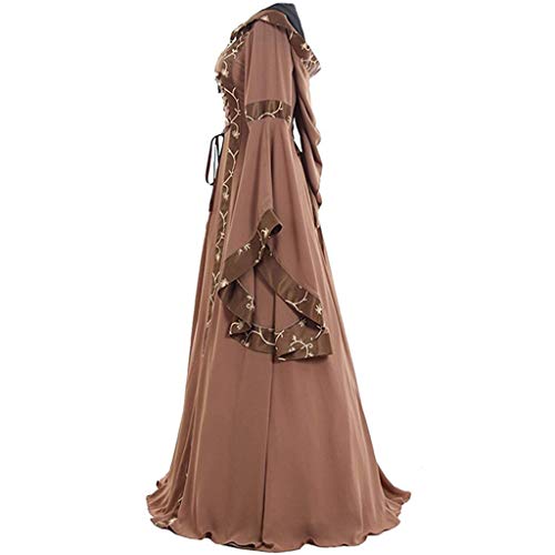 Women\'s Gothic Cosplay Dress Vintage Celtic Medieval Floor Length Renaissance Dress