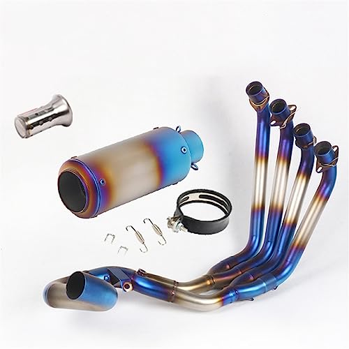 Escape completo CBR650R y CB650R de fibra de carbono para moto con silenciador deportivo modificado