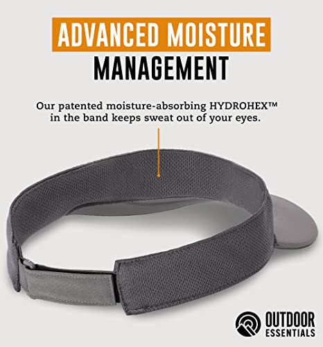 Sun Visor Hat For Women & Men - Womens Visor, Tennis Visor, Golf Visor - Running Visor Gray #TOP2