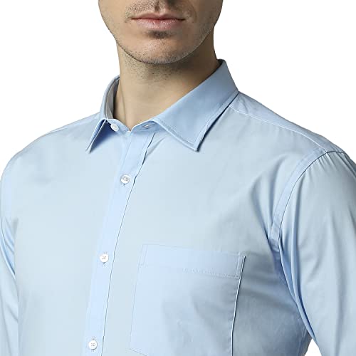 Image of Park Avenue Mens Cotton Solid Slim Fit Shirt