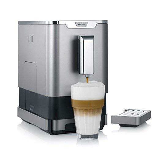 Severin KA 8090 Superautomática con Molinillo integrado, Modo Eco, 1350 W, Gris-metalizado/negro - Imagen 7