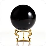 Bola de Cristal de Cristal Amlong 110 mm (4,2 en.) Incluyendo Soporte Golden Dragon y Paquete de Regalo