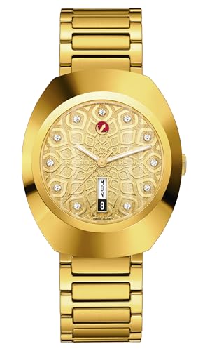 Rado - DiaStar Original Automatic - Men - Swiss- Ultra-Shiny Yellow Gold Ceramos - 11 Light Cubic Zirconia - 80 Hours of Power Reserve - Automatic - 38 mm - Water Resistant 100 M