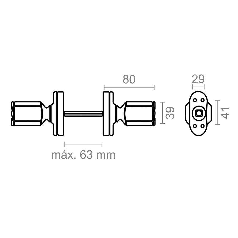 Micel Vega 68012 - Jgo Recovery Knob 6807 BL, White - Image 2