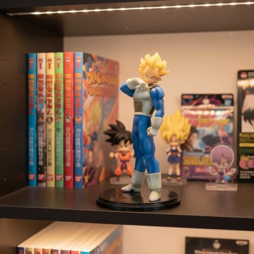Image of Offo Dragon Ball Z Vegeta Super Saiyan Action Figure 20cm, Premium PVC Anime Collectible for Home Decor, Office Desk & Study Table, Multicolour Gift for Kids & Fans