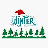 Winter Storm Warning Sticker Bumper Sticker Vinyl Decal 5"