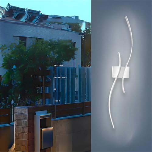 Lampe murale aluminium acrylique haut de gamme au design moderne et épuré 100cm