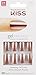 Kiss CHROME MEDIUM OVAL GEL FANTASY Nails "KGN10" (WHATEVA) w/Adhesive Tabs & Glue