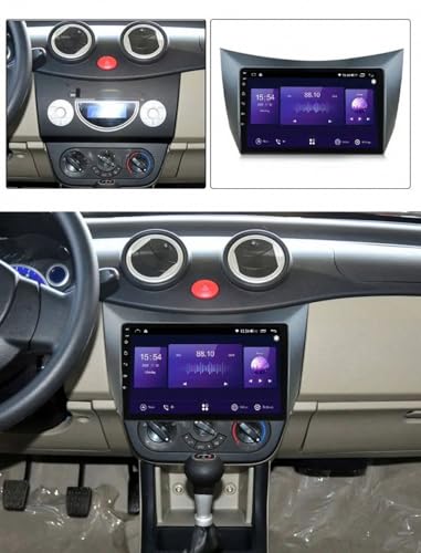 Estéreo de automóvil multimedia con GPS y Airplay para Mitsubishi Mirage 2012-2018 2
