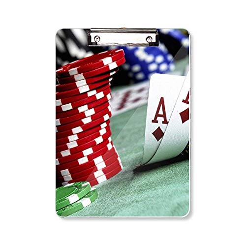 Bloc-notes avec jetons de poker A4 pour éviter les erreurs de score