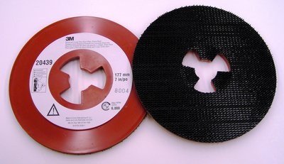 3M Hook and Loop Disc Face Plate, 7" Diameter, 8600 rpm (Pack of 1)