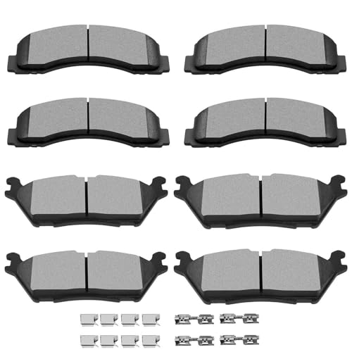 Image of D1414 D1790 SCITOO Disc Brake Pads Sets Front Semi-Metal Rear Ceramic 8pcs Fit For Ford For Expedition 2018-2019,For Ford For F-150 2015-2019,For Lincoln Navigator 2018
