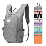 10L Lightweight Hiking Bag Small Daypack Hiking Backpack Foldable Outdoor Bag for Women Men(Gray)
