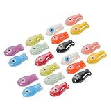 FOMIYES Cuentas Espaciadoras de Cerámica Forma de Pez 30 Piezas Multicolor para Manualidades DIY Pulseras Collares Dijes de Peces Accesorios de Porcelana para Joyería Creativa