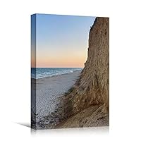 Canvas Wall Art Rocky Seas Beach Beach Blue Coastal Cool Photography Relax/Calm - 12x18 inches