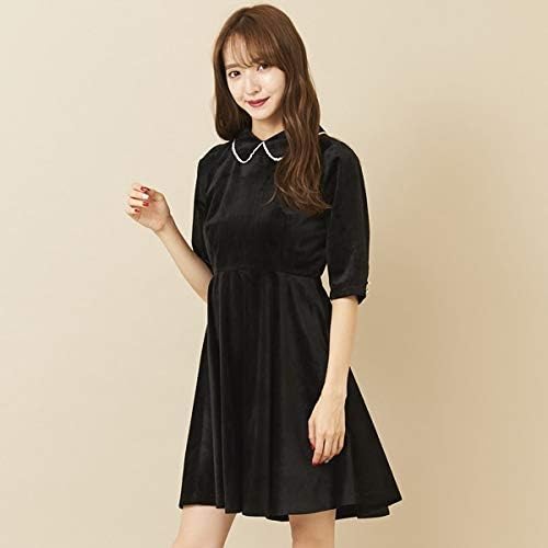 Amazon Co Jp ティティ アンドコー Titty Co 別珍フレアワンピース ブラック M 服 ファッション小物