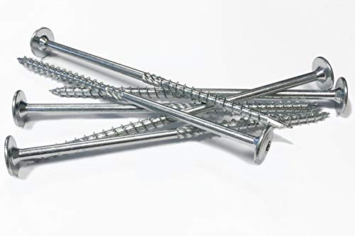 Tellerkopfschrauben 8x260 mm - 10 Stück verzinkt Holzschrauben Torx Schneidkerbe – Bild 4