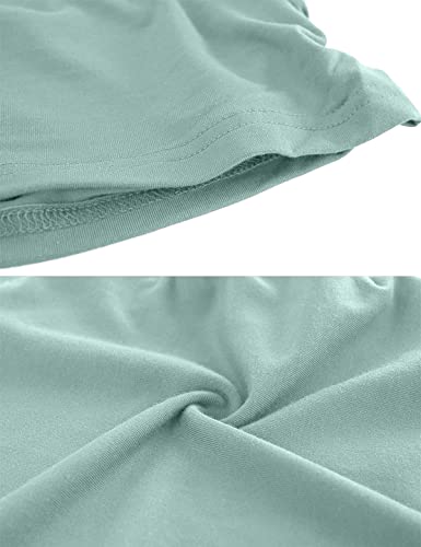 Maternity Workout Tops Maternity Shirts Maternity Tank Top Summer Maternity Clothes (Sage,L) #TOP5