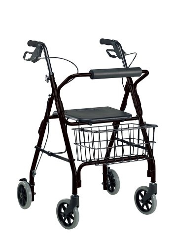Drive Medical10208BK-1 Go-Lite Rollator, Black