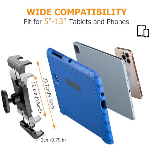 Image of OHLPRO Tablet Wall Mount Holder, 360 Rotating iPad Wall Mount Holder with Drill Screw Base,Compatible with 4.7 inch-12.9 inch Devices Including iPad Pro, Mini, Air, Samsung, Kindle, Galaxy Tab