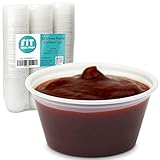 [250 Pack] 2 oz BPA Free Plastic Portion Cup - Disposable Jello Shots Sauce Condiment Souffle...