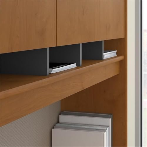 Bush Business Furniture Series C 72W L Shaped Desk with Hutch and Mobile File Cabinet in Natural Cherry - Thumbnail 7