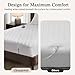 Beautyrest Cotton Heated Mattress Pad - Bed Warmer with 20 Heat Settings Controller, Auto Shut Off Timer, All Around Elastic Deep Pocket, UL Certified, Machine Washable, White Full