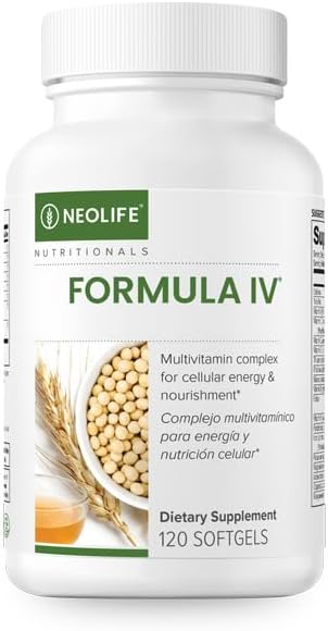 NeoLife - Formula IV Softgel - Vitamins A, C, D, E, B Complex, Multivitamins & Multi-Minerals, Multivitamin for Women & Men, TRE-EN-EN Grain Blend Supplements, Phyto Enzyme Blend - 120 Softgels