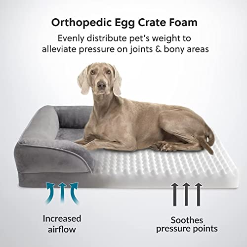 Bedsure Dog Bed Sofa Large Washable Orthopedic Dog Sofa & Couch with