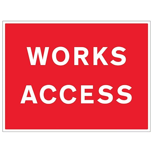 V Safety Works Access 600 x 450 mm - 3mm Reflective Aluminium Composite Safety Sign