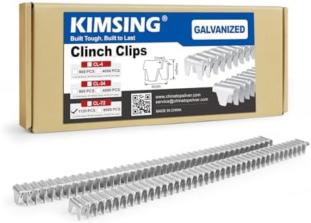 CL-72 Galvanized Clinch Clips, 1,120 PCS/Box