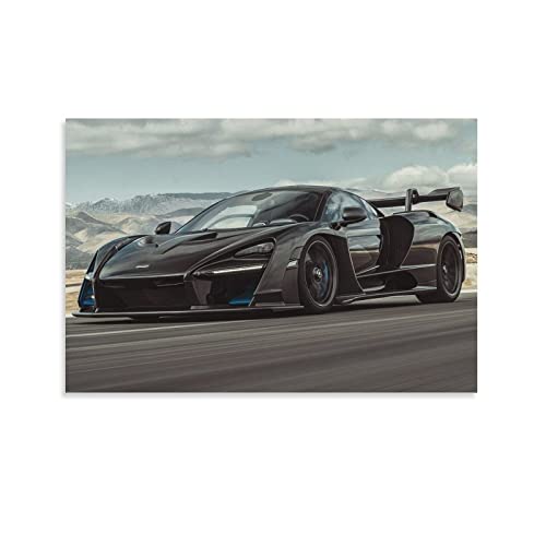 ASDSA Car Poster Mclaren Senna Canvas Art Poster And Wall Art Picture Print Modern Family Bedroom Decor Posters 12x18inch(30x45cm)
