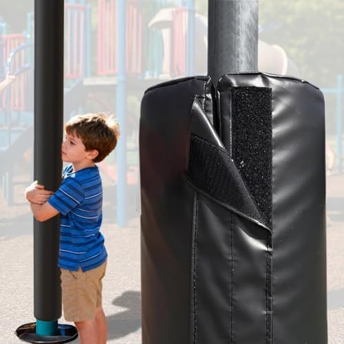 Heavy Duty Safety Pole Pad - 4/5/6ft Wrap Around Cushioning for 2"-10" Diameter Basketball, Basement, Playground & Garage Poles - Enhanced Protection & Durability