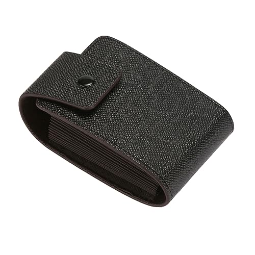 Ipetboom 1pc Card Holder Multifunction Card Storage Bag Id Cards Sleeve Protector Durable Cards Cover For Men Change Pouch Holders Cards Carrying Bag Cards Storage Bag Leather Black