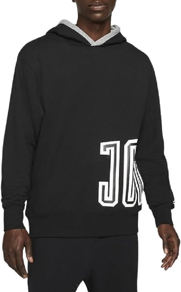 Nike Men's Sportswear Pullover Hoodie (US, Alpha, X-Large, Regular, Regular, DNA (Black))