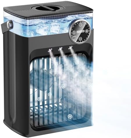 Portable Air Conditioners, 4 in 1 Evaporative Air Cooler with 120...