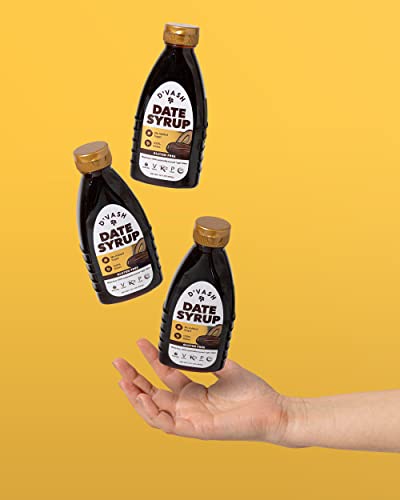 D'vash: Award Winning Date Syrup 2 Pack, 14.1 Ounce Squeeze Bottle | Dibis | Vegan, Gluten-Free, No Added Sugar, Paleo, Non-Gmo, Kosher, Honey/Sugar Substitute #TOP1