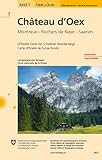 chateau d oex hotel  3302T Château-d\'Oex Carte d\'excursions: Montreux - Rochers de Naye - Saanen (Wanderkarten 1:33 333)
