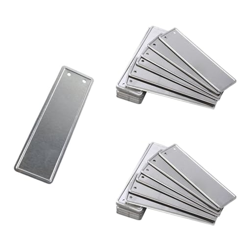 BE-TOOL Lot de 100 étiquettes à suspendre en métal avec fils étanches en aluminium pour plantes, arbres et fleurs, essais de rempotage