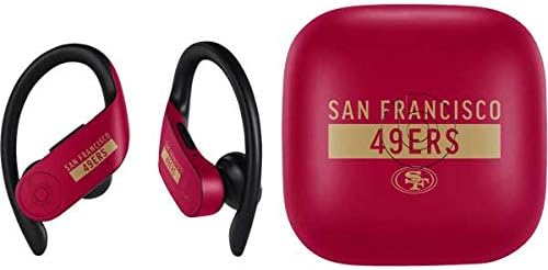 Skinit Decal Audio Skin Compatible with PowerBeats Pro - Officially Licensed NFL San Francisco 49ers Red Performance Series Design