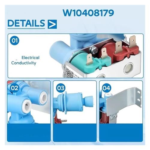 Valve d'eau W10408179 pour retrouver l'eau fraîche sur Maytag
